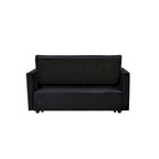 Canapé-lit futon en velours – Gris foncé / Gris clair / Bleu / Noir – 2 places