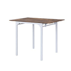 Ensemble de salle à manger avec table à rabats et chaises hautes, marron/marron rustique, 4 places