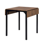 Ensemble de salle à manger avec table à rabats et chaises hautes, marron/marron rustique, 4 places