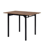 Ensemble de salle à manger avec table à rabats et chaises hautes, marron/marron rustique, 4 places