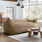 Canapé Boucle Crème — Causeuse / Ottoman / Individuel, 1-2 Personnes
