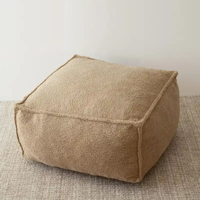 Canapé Boucle Crème — Causeuse / Ottoman / Individuel, 1-2 Personnes