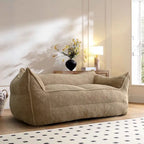 Canapé Boucle Crème — Causeuse / Ottoman / Individuel, 1-2 Personnes