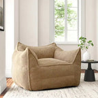 Canapé Boucle Crème — Causeuse / Ottoman / Individuel, 1-2 Personnes