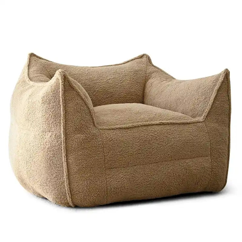 Canapé Boucle Crème — Causeuse / Ottoman / Individuel, 1-2 Personnes