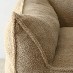 Canapé Boucle Crème — Causeuse / Ottoman / Individuel, 1-2 Personnes