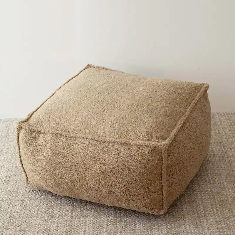 Canapé Boucle Crème — Causeuse / Ottoman / Individuel, 1-2 Personnes
