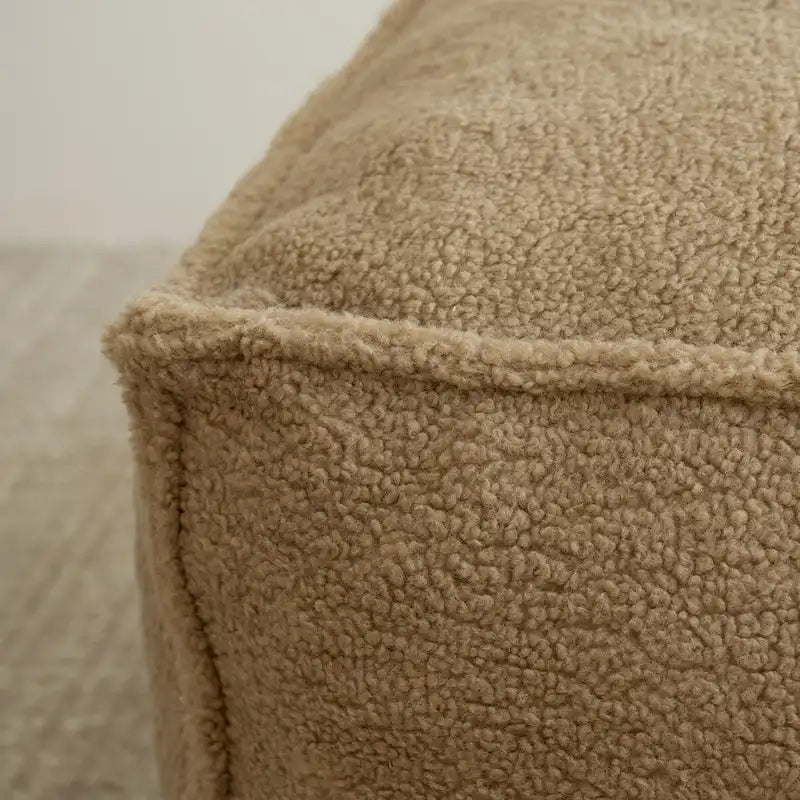 Canapé Boucle Crème — Causeuse / Ottoman / Individuel, 1-2 Personnes