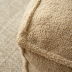 Canapé Boucle Crème — Causeuse / Ottoman / Individuel, 1-2 Personnes