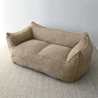 Canapé Boucle Crème — Causeuse / Ottoman / Individuel, 1-2 Personnes