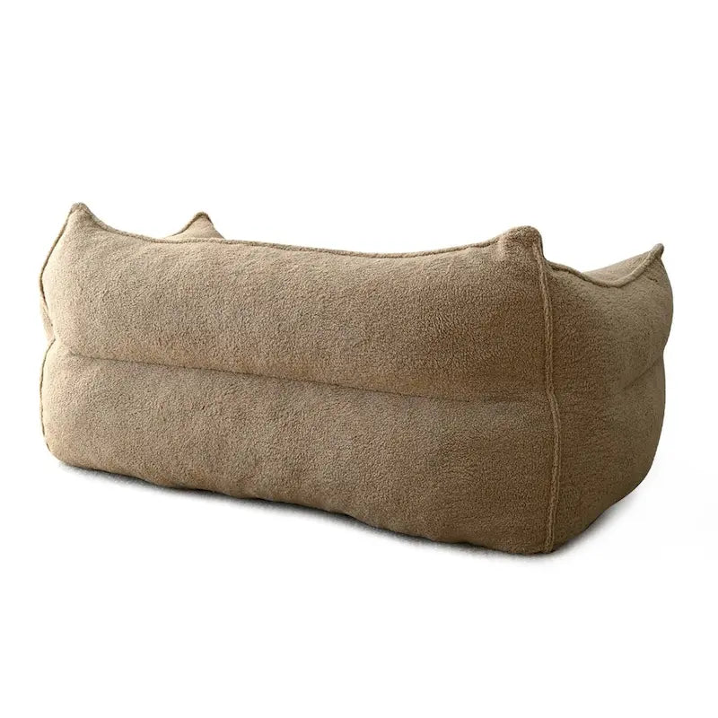 Canapé Boucle Crème — Causeuse / Ottoman / Individuel, 1-2 Personnes