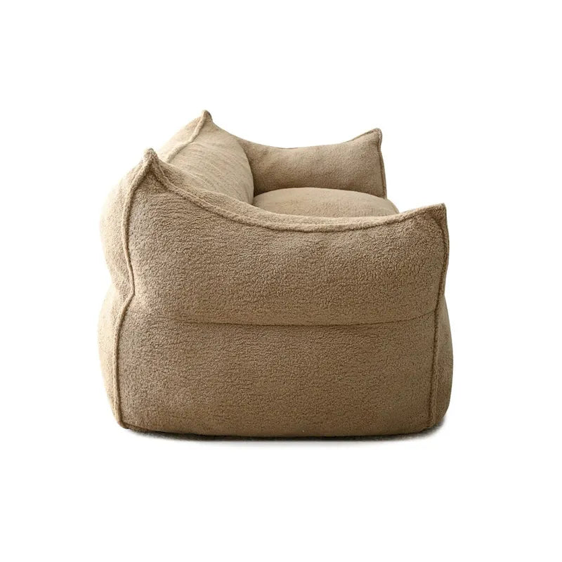Canapé Boucle Crème — Causeuse / Ottoman / Individuel, 1-2 Personnes