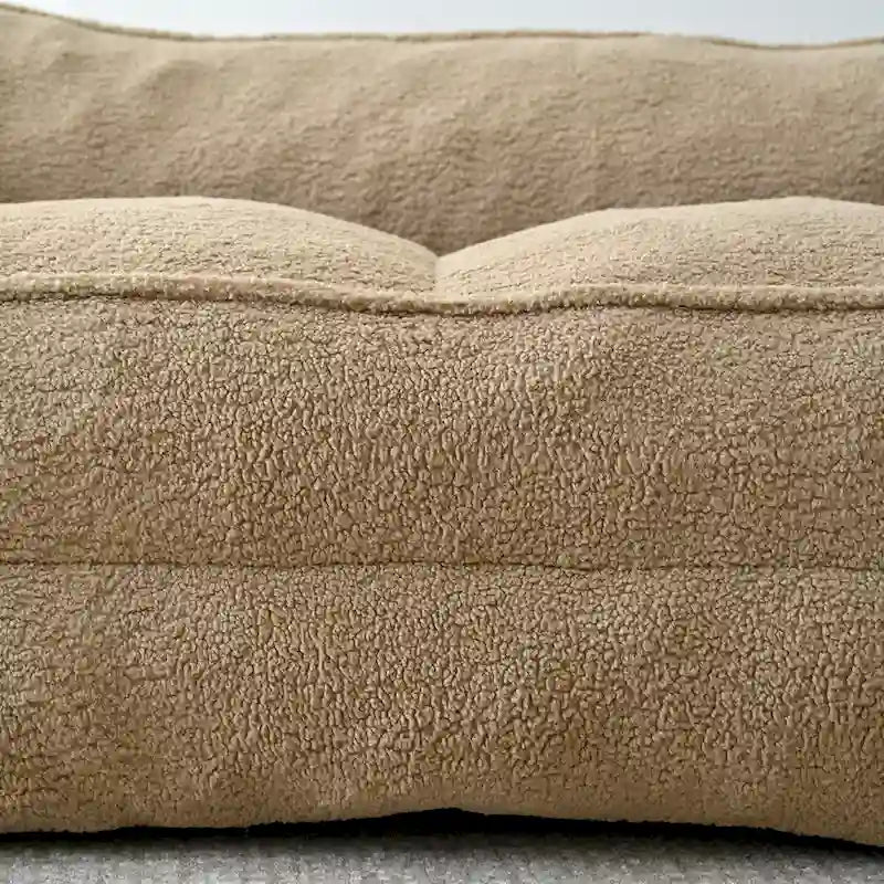 Canapé Boucle Crème — Causeuse / Ottoman / Individuel, 1-2 Personnes