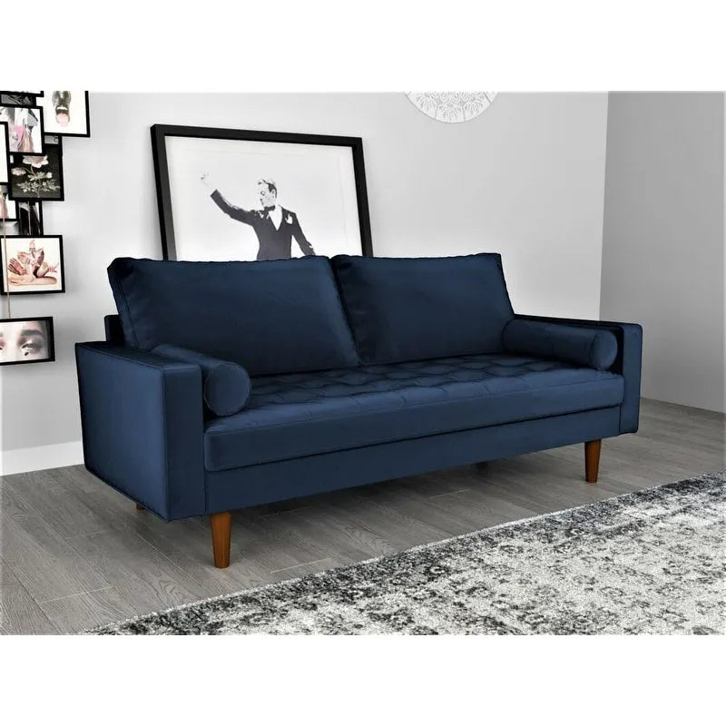 Canapé 3 places en velours style Mid-Century – 8 coloris