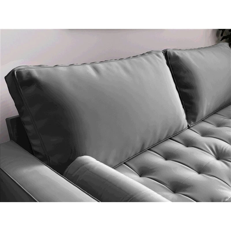 Canapé 3 places en velours style Mid-Century – 8 coloris