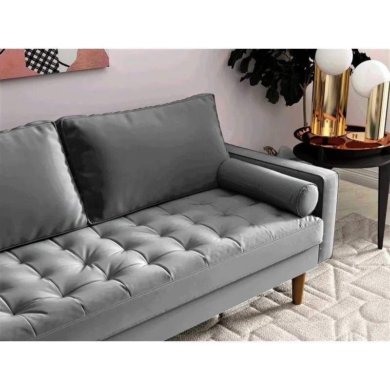 Canapé 3 places en velours style Mid-Century – 8 coloris