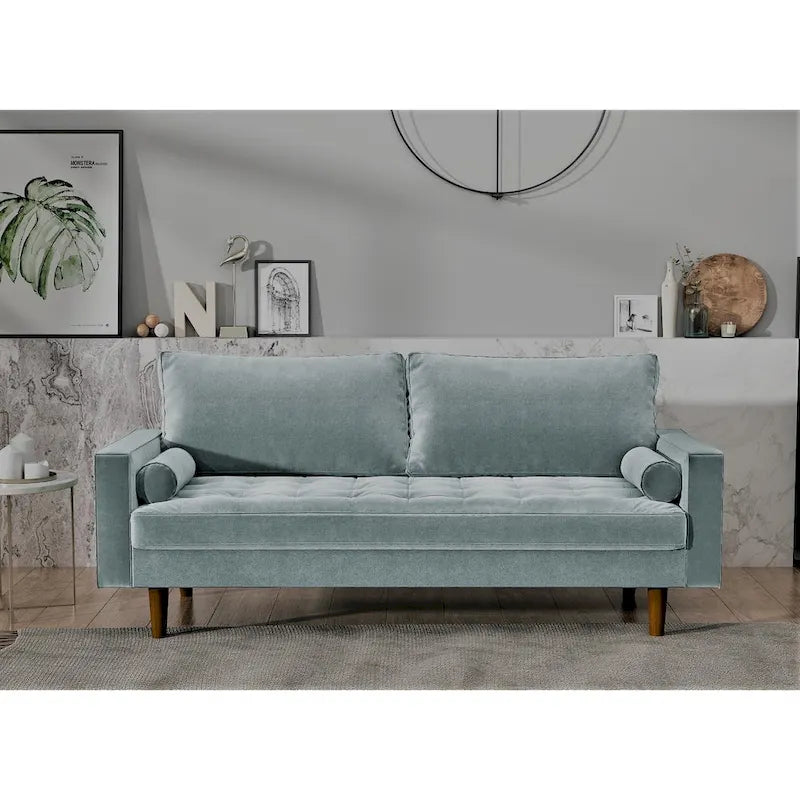 Canapé 3 places en velours style Mid-Century – 8 coloris