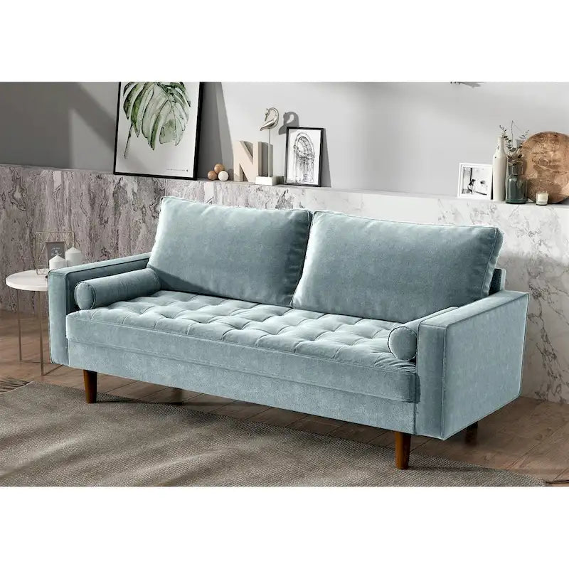 Canapé 3 places en velours style Mid-Century – 8 coloris
