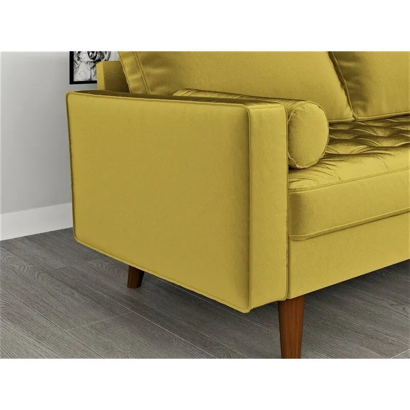Canapé 3 places en velours style Mid-Century – 8 coloris