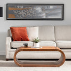 Table basse à plateau en noyer – 2 personnes, 130 cm × 58 cm × 46 cm
