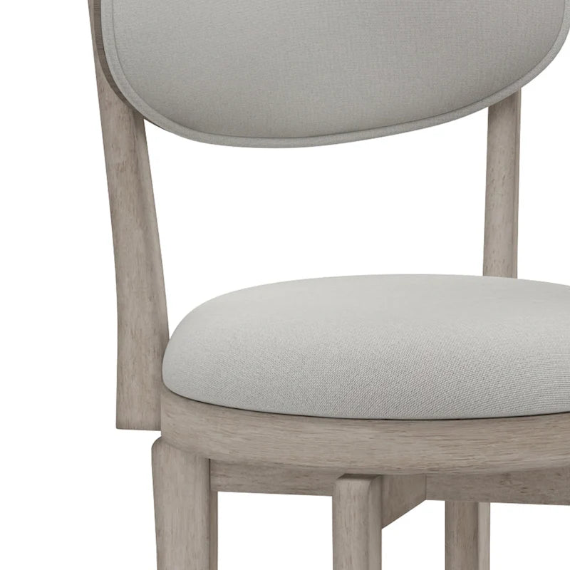 Tabouret de comptoir pivotant noir et gris ardoise - À l'unité