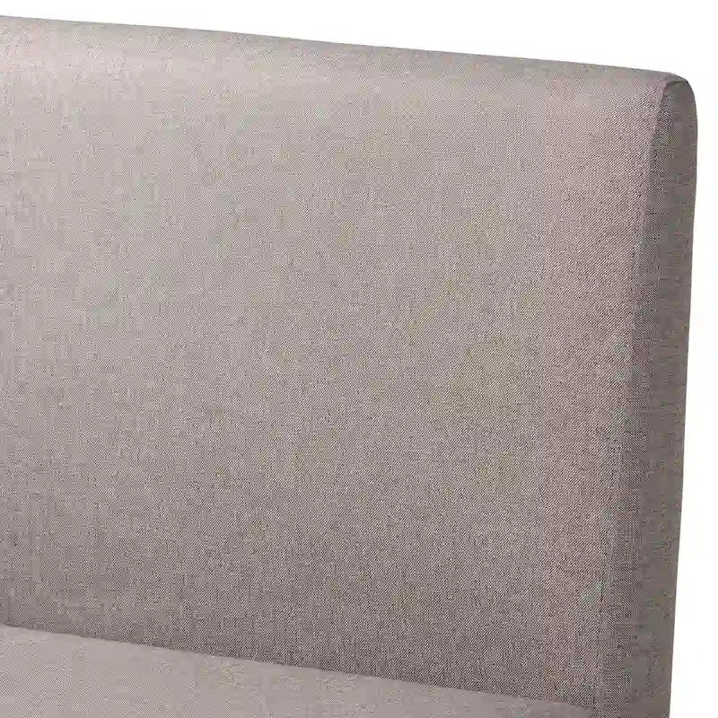 Ensemble de coin repas 5 pièces en tissu gris