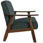 Causeuse en lin moderne du milieu du siècle, 2 places – Gris chaud / Gris foncé / Gris clair / Rouge / Gris anthracite