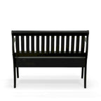 Banc de rangement à lattes 2 places Elm / Noir antique
