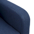 Fauteuil d'appoint capitonné – Beige / Bleu / Gris | Siège unique