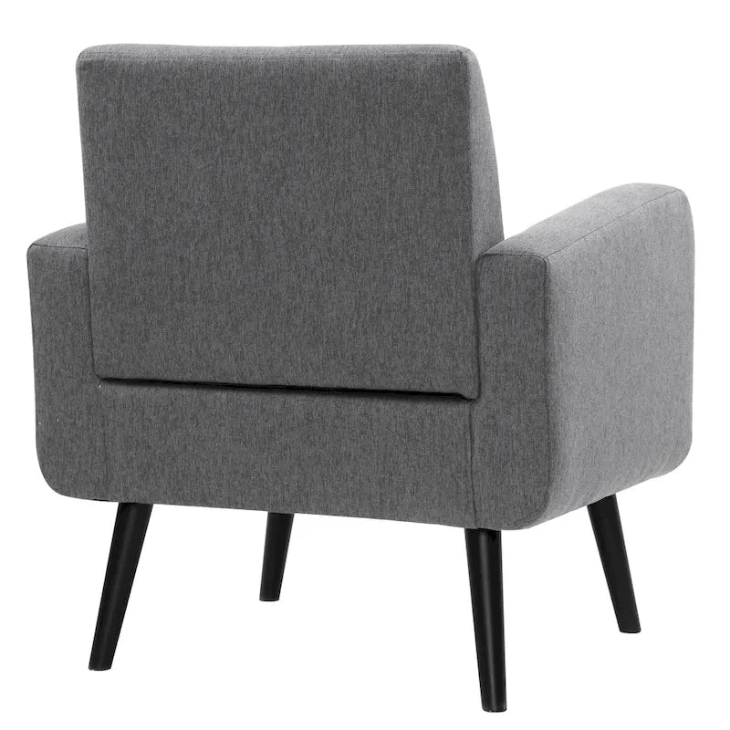 Fauteuil d'appoint capitonné – Beige / Bleu / Gris | Siège unique