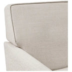 Fauteuil d'appoint déhoussable à accoudoirs droits – Ivoire / Crème / Taupe clair / Bleu clair – 1 place