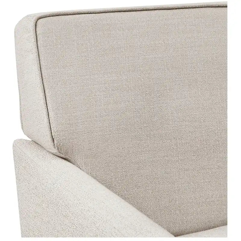 Fauteuil d'appoint déhoussable à accoudoirs droits – Ivoire / Crème / Taupe clair / Bleu clair – 1 place