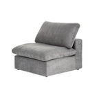 Canapé d'angle contemporain 3 places en velours blanc / anthracite / gris / kaki