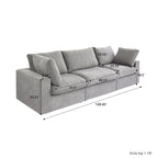 Canapé d'angle contemporain 3 places en velours blanc / anthracite / gris / kaki