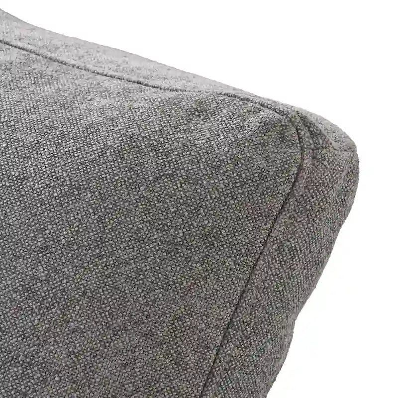 Canapé d'angle contemporain 3 places en velours blanc / anthracite / gris / kaki