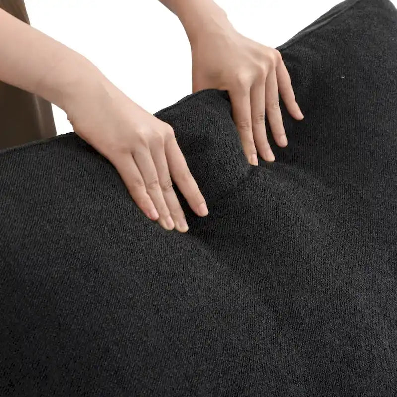 Canapé d'angle contemporain 3 places en velours blanc / anthracite / gris / kaki