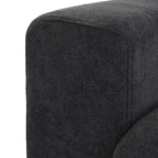 Canapé d'angle contemporain 3 places en velours blanc / anthracite / gris / kaki