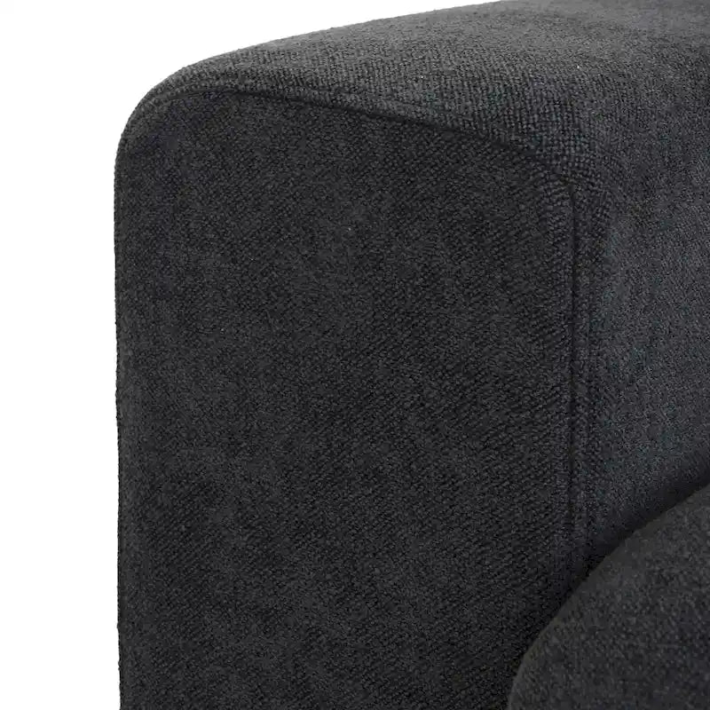 Canapé d'angle contemporain 3 places en velours blanc / anthracite / gris / kaki