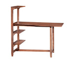 Ensemble d'étude contemporain en Acajou / Bois pour 1 personne — Bureau, Chaise et Étagère à 4 niveaux