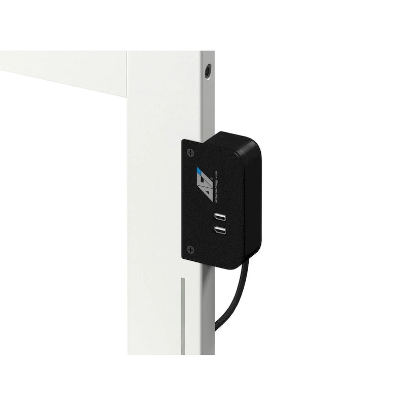 Lit plateforme blanc moderne du milieu du siècle avec pied de lit — Grand jumeau, convient à 1