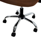 Chaise pivotante mi-dossier en maille noire / blanche / grise / bleue / marron, lot de 4