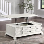 Steve Silver Castana Modern Farmhouse Soft White Lift-top Coffee Table