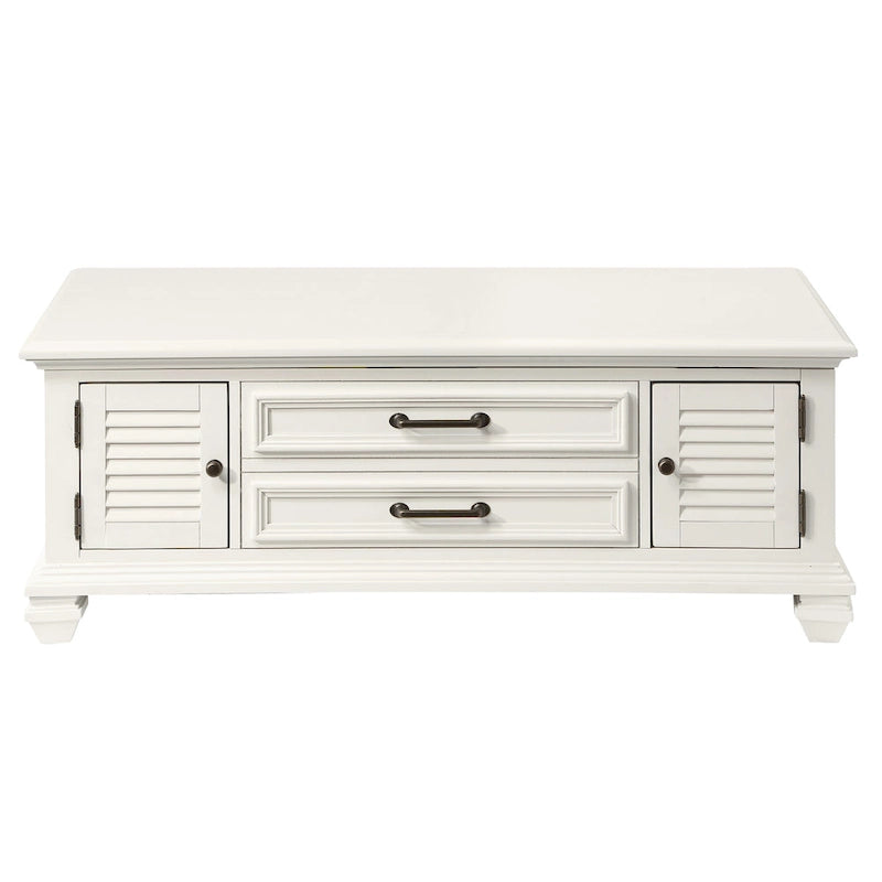 Table basse relevable Soft White Farmhouse