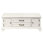 Table basse relevable Soft White Farmhouse