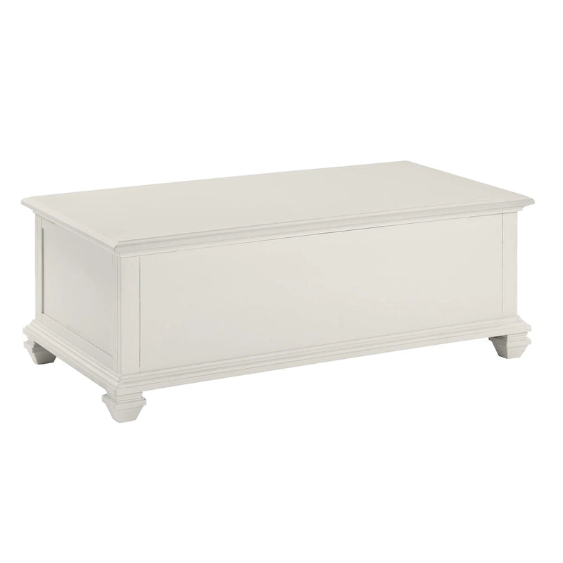 Table basse relevable Soft White Farmhouse
