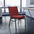 Chaise empilable polyvalente – Tissu/Vinyle, lot de 4, empilable jusqu'à 12 chaises