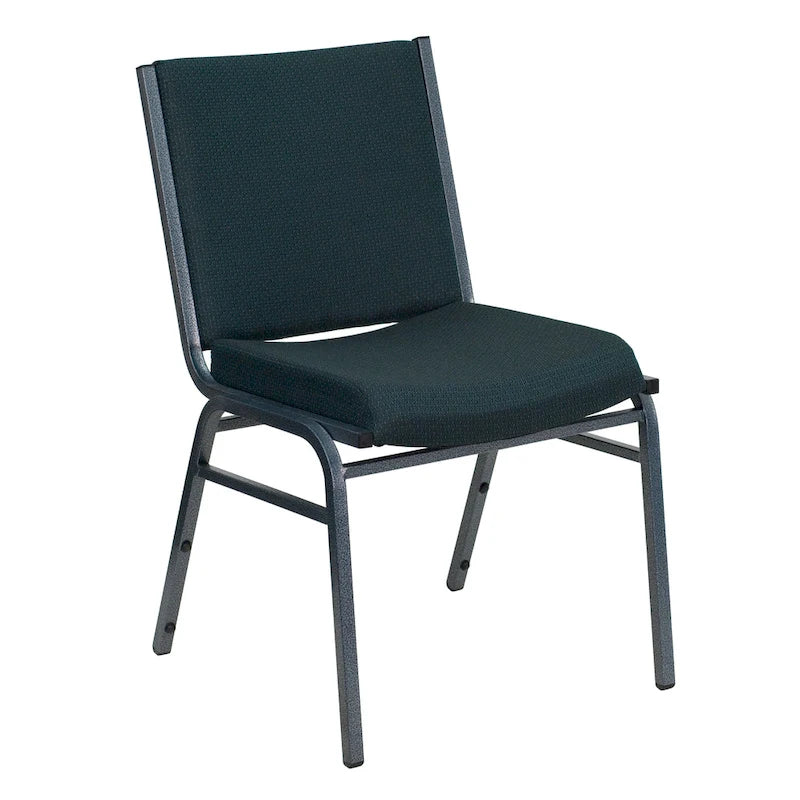Chaise empilable polyvalente – Tissu/Vinyle, lot de 4, empilable jusqu'à 12 chaises