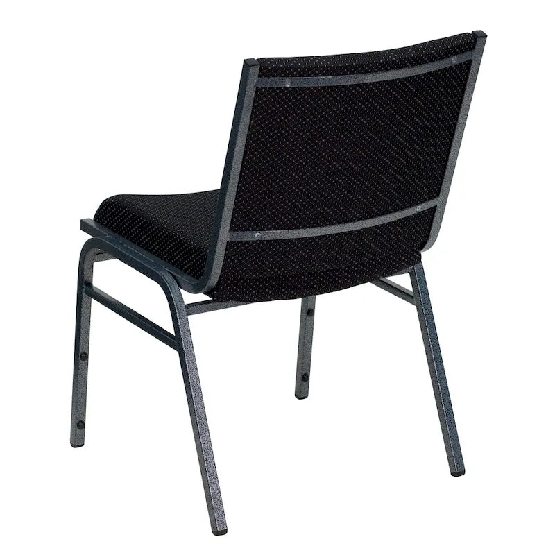 Chaise empilable polyvalente – Tissu/Vinyle, lot de 4, empilable jusqu'à 12 chaises