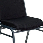 Chaise empilable polyvalente – Tissu/Vinyle, lot de 4, empilable jusqu'à 12 chaises