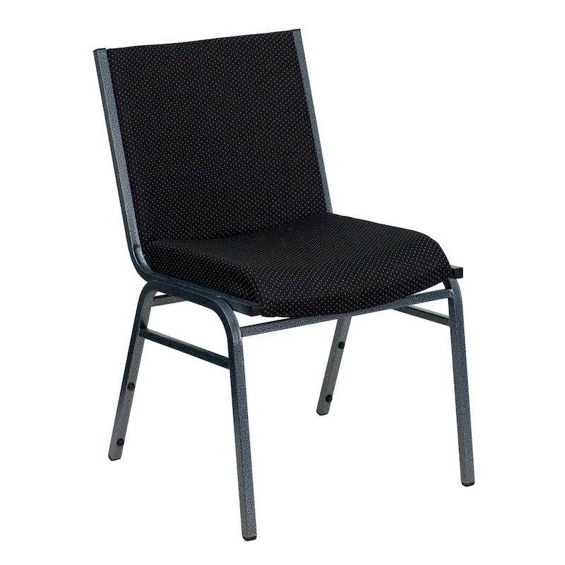 Chaise empilable polyvalente – Tissu/Vinyle, lot de 4, empilable jusqu'à 12 chaises